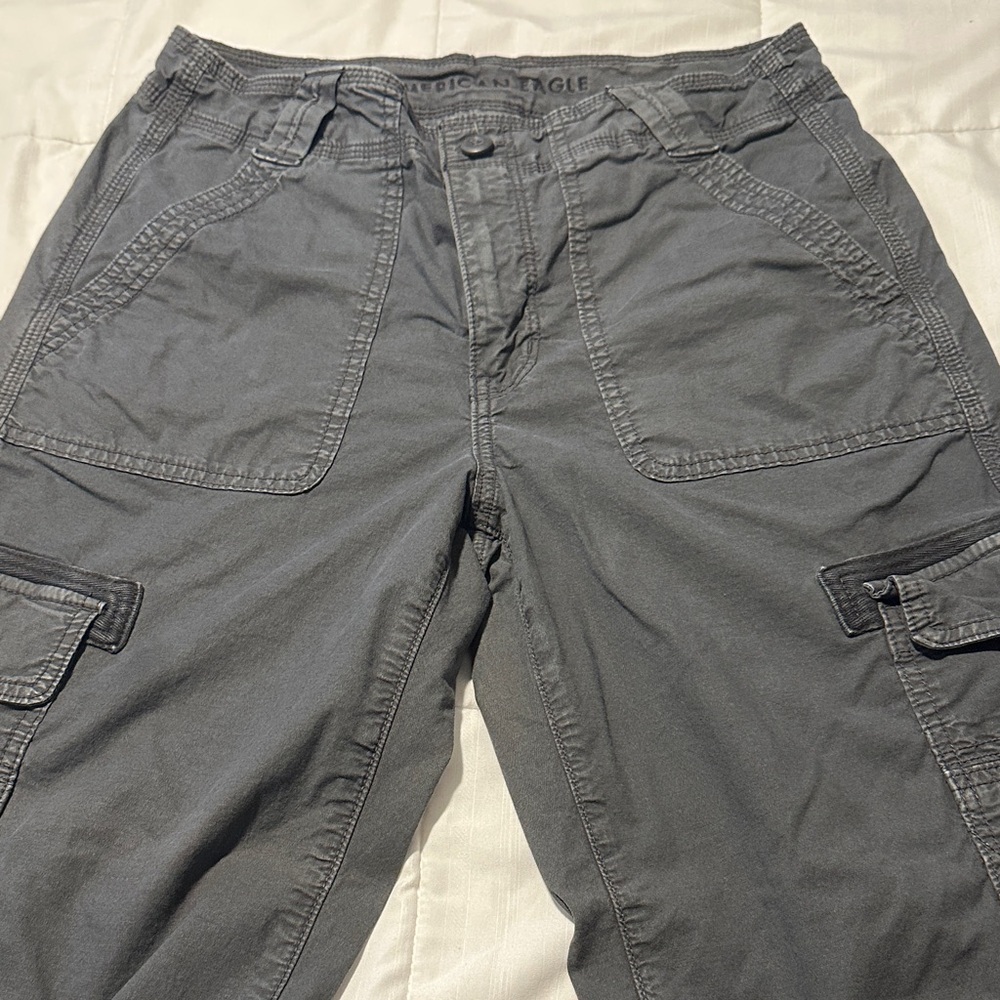 American Eagle Outfitters Gray Wide Leg Pants